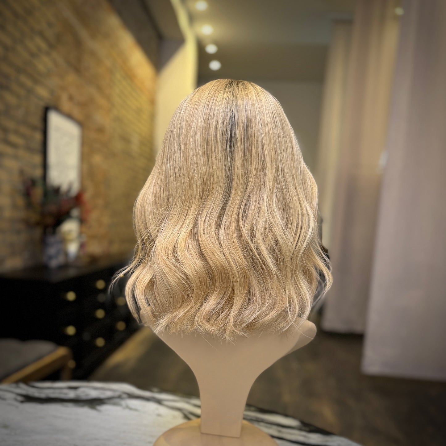 Erin - Fringe Golden Blonde Wig