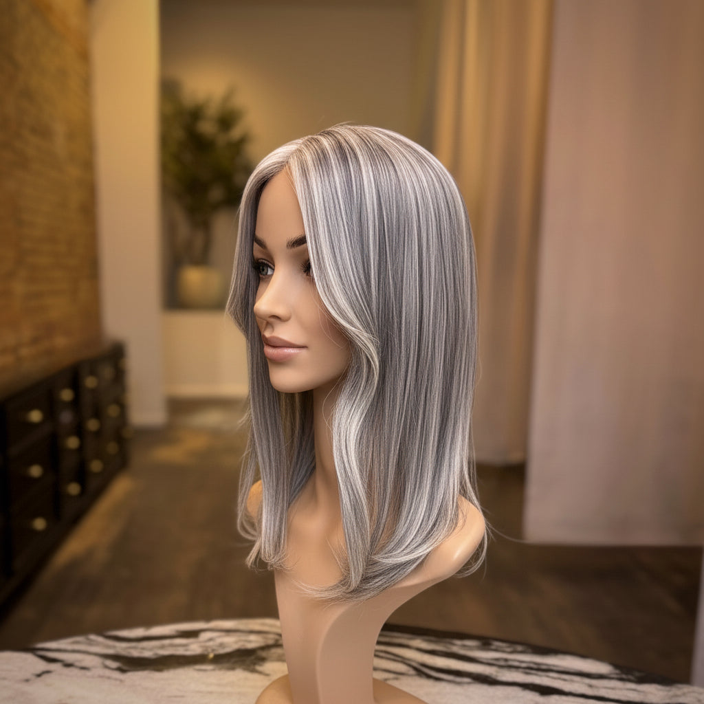 Odette Grey Hair Topper