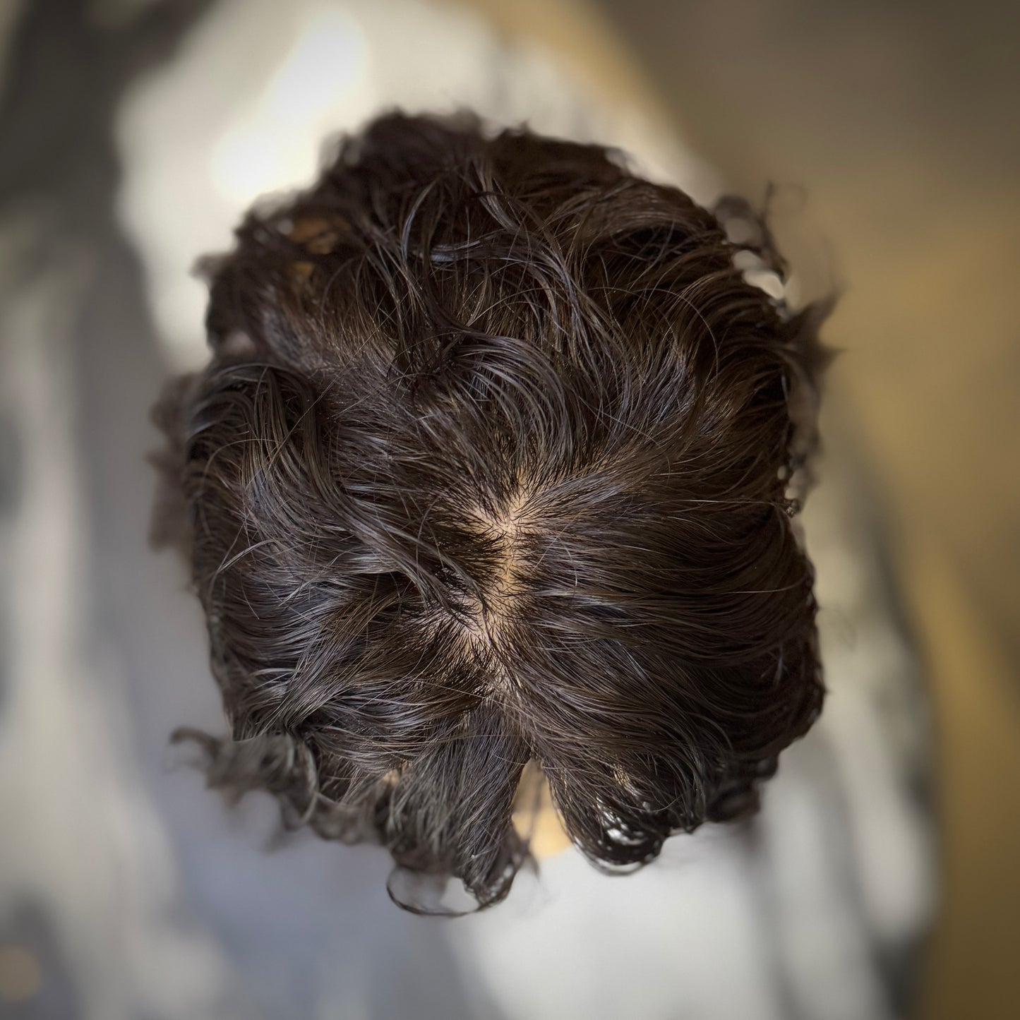 4.5x5 Curly Topper Natural Black