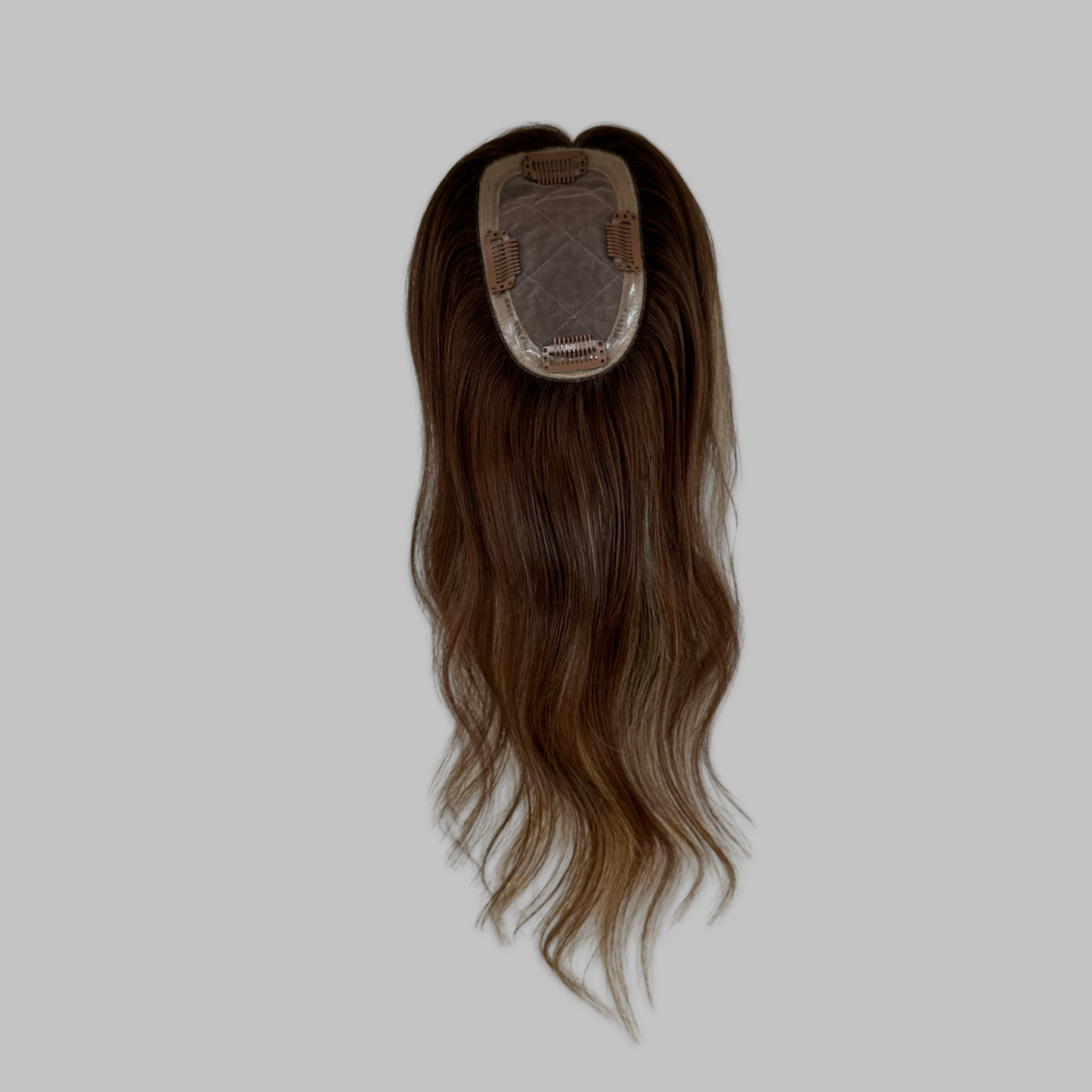 Olivia - Chocolate Brown with Blonde Highlights 3x5 Topper