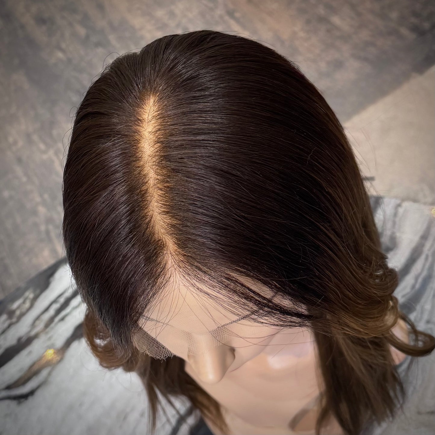 Jia - HD Lace top Brunette ombre wig