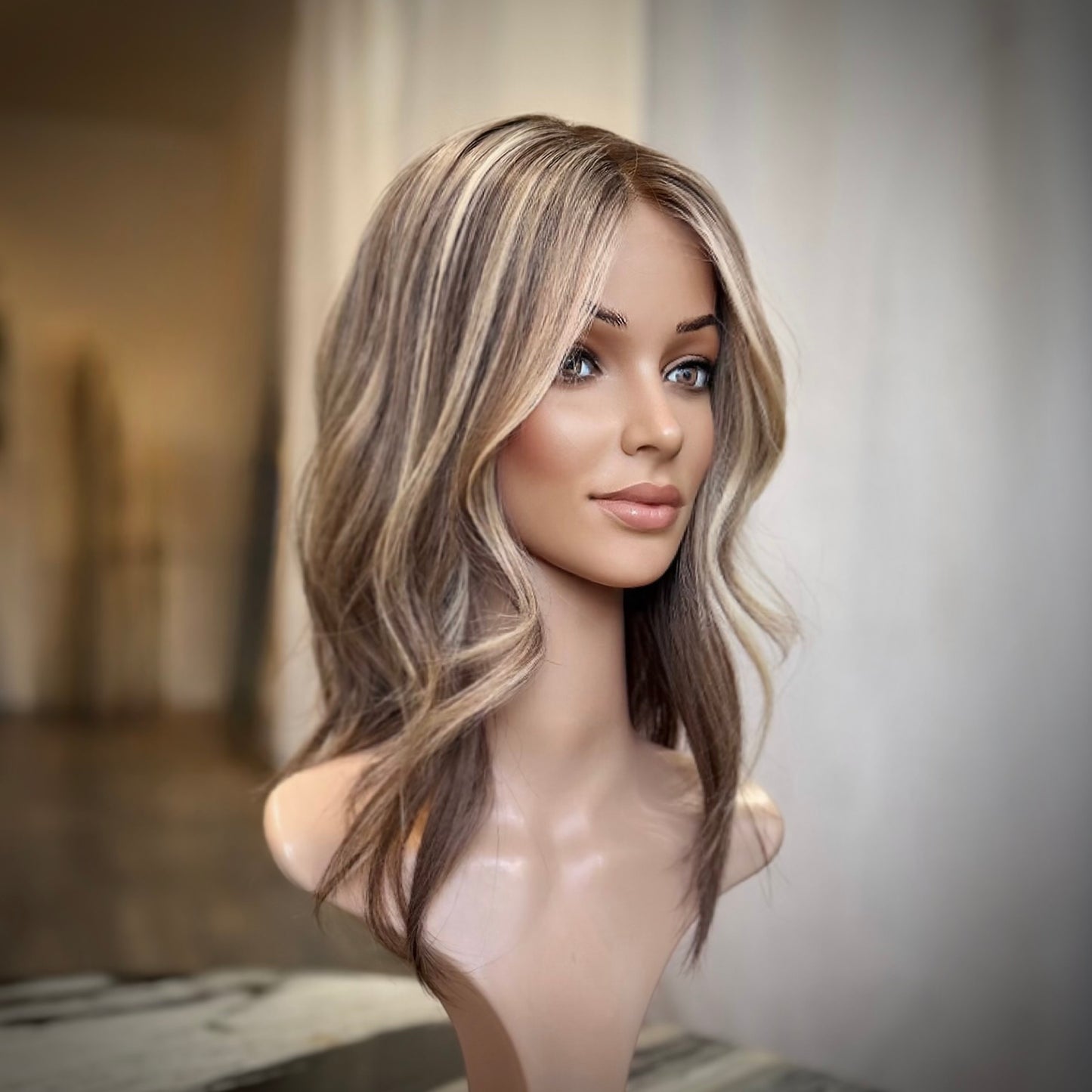 Pioneer No.614 -21-4.  8.5 × 9 HD Blonde Lace Topper