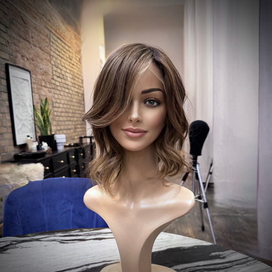 8×8 Lace Topper – Soft Highlighted Brunette