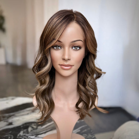 Jia - HD Lace top Brunette ombre wig