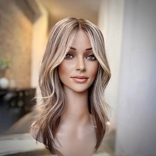 Pioneer No.614 -21-4.  8.5 × 9 HD Blonde Lace Topper
