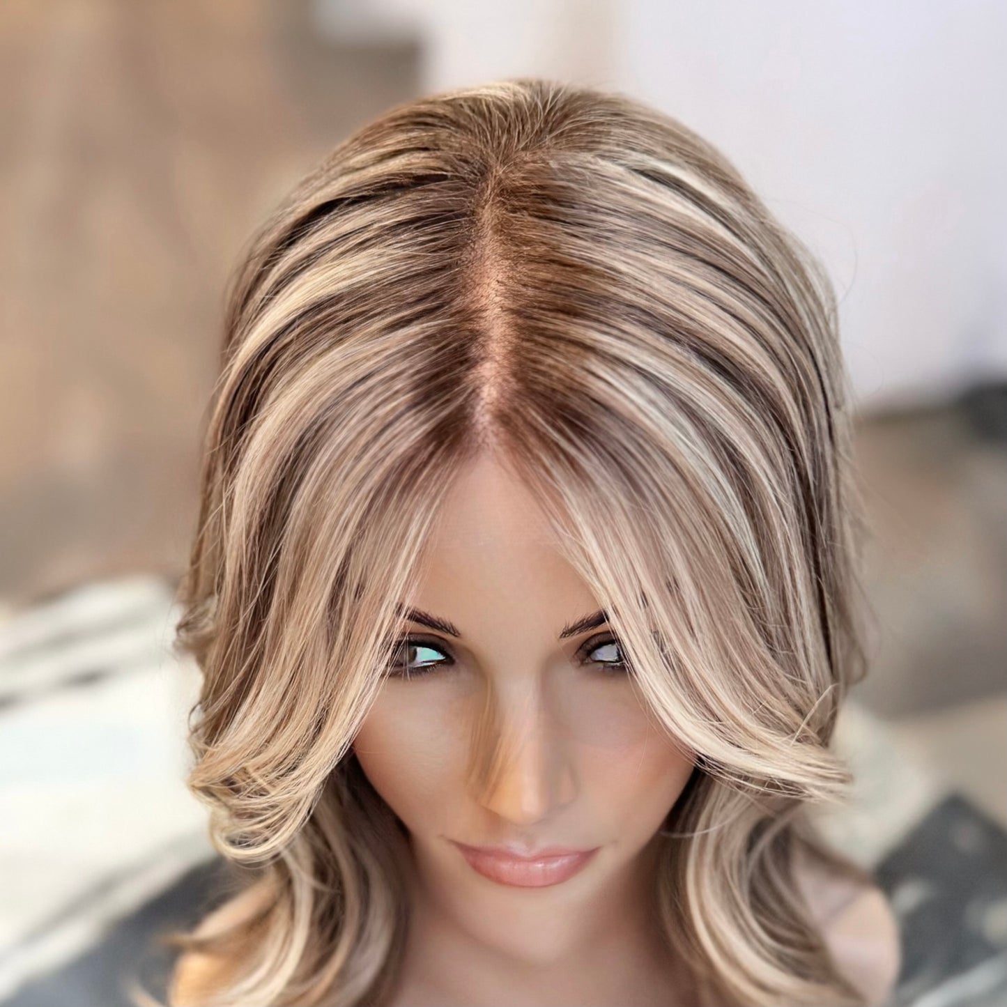 Pioneer No.614 -21-4.  8.5 × 9 HD Blonde Lace Topper
