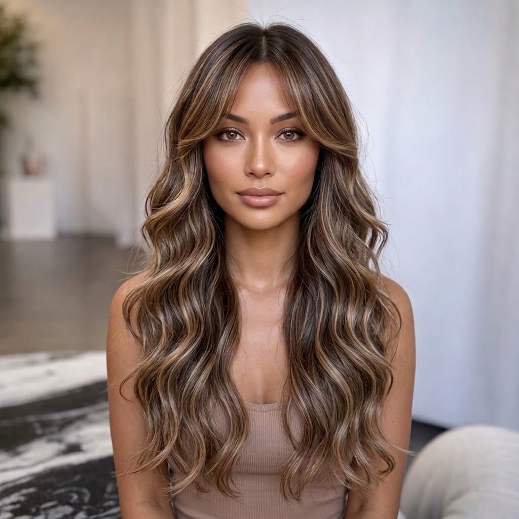 Jia - HD Lace top Brunette ombre wig